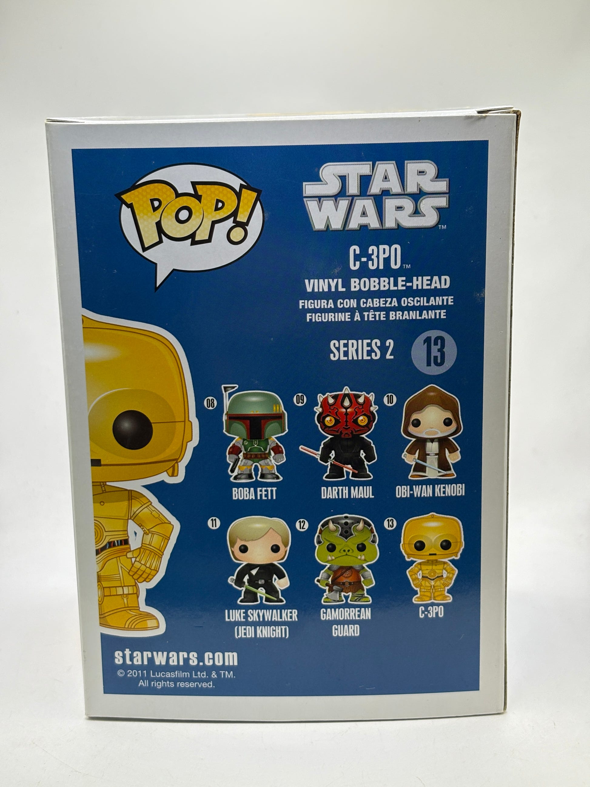 Funko POP! Star Wars #13 C-3PO Vinyl Bobble-Head Blue Box image 3