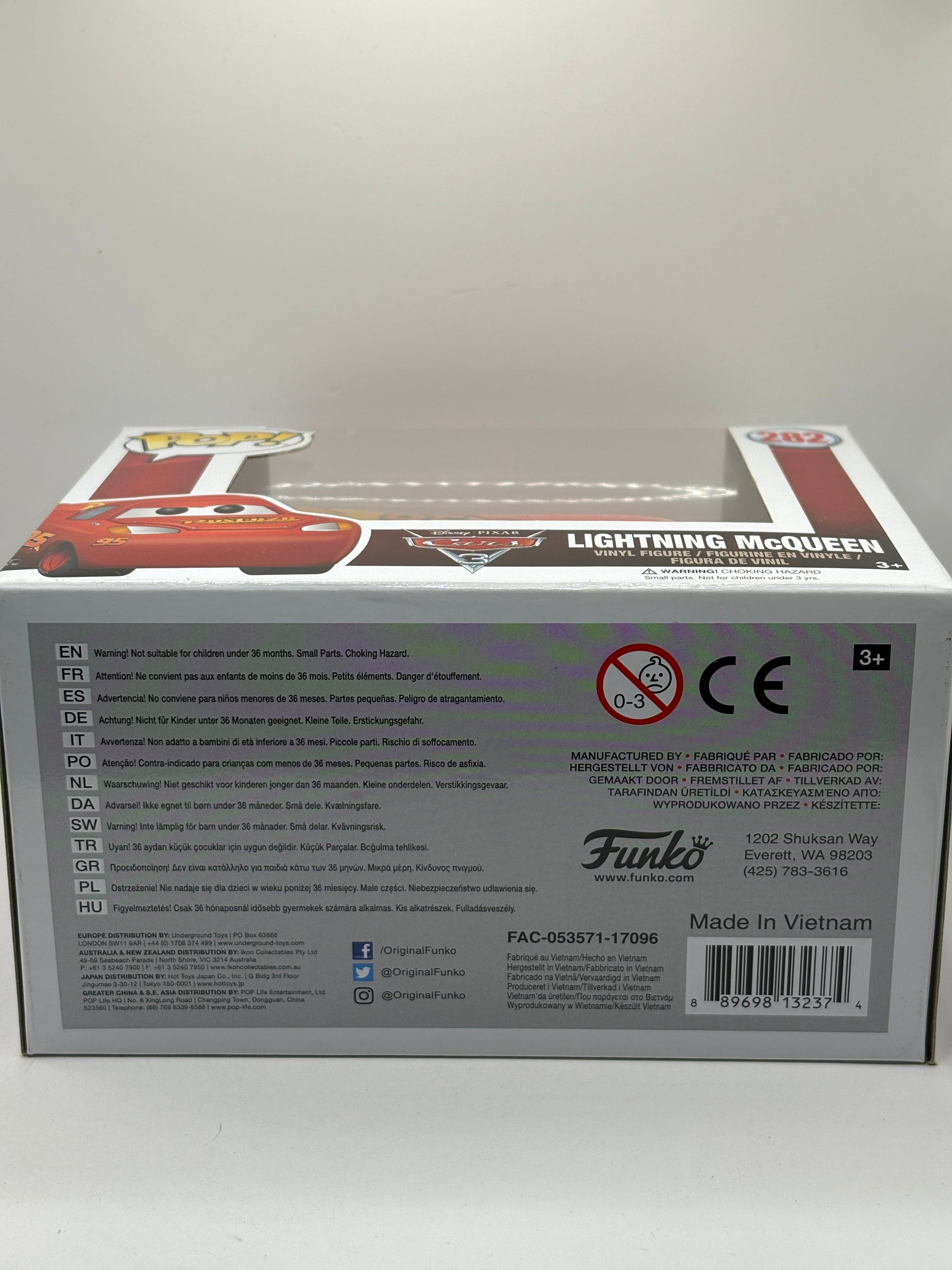 Funko POP! Pixar Cars 3 #282 Lightning McQueen Vinyl Figure FRENLY BRICKS - Open 7 Days