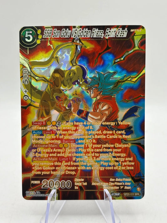Dragon Ball Super Masters - SSB Som Goku VS Golden Frieza, Spirit Clash BT21-111 SPR FRENLY BRICKS - Open 7 Days