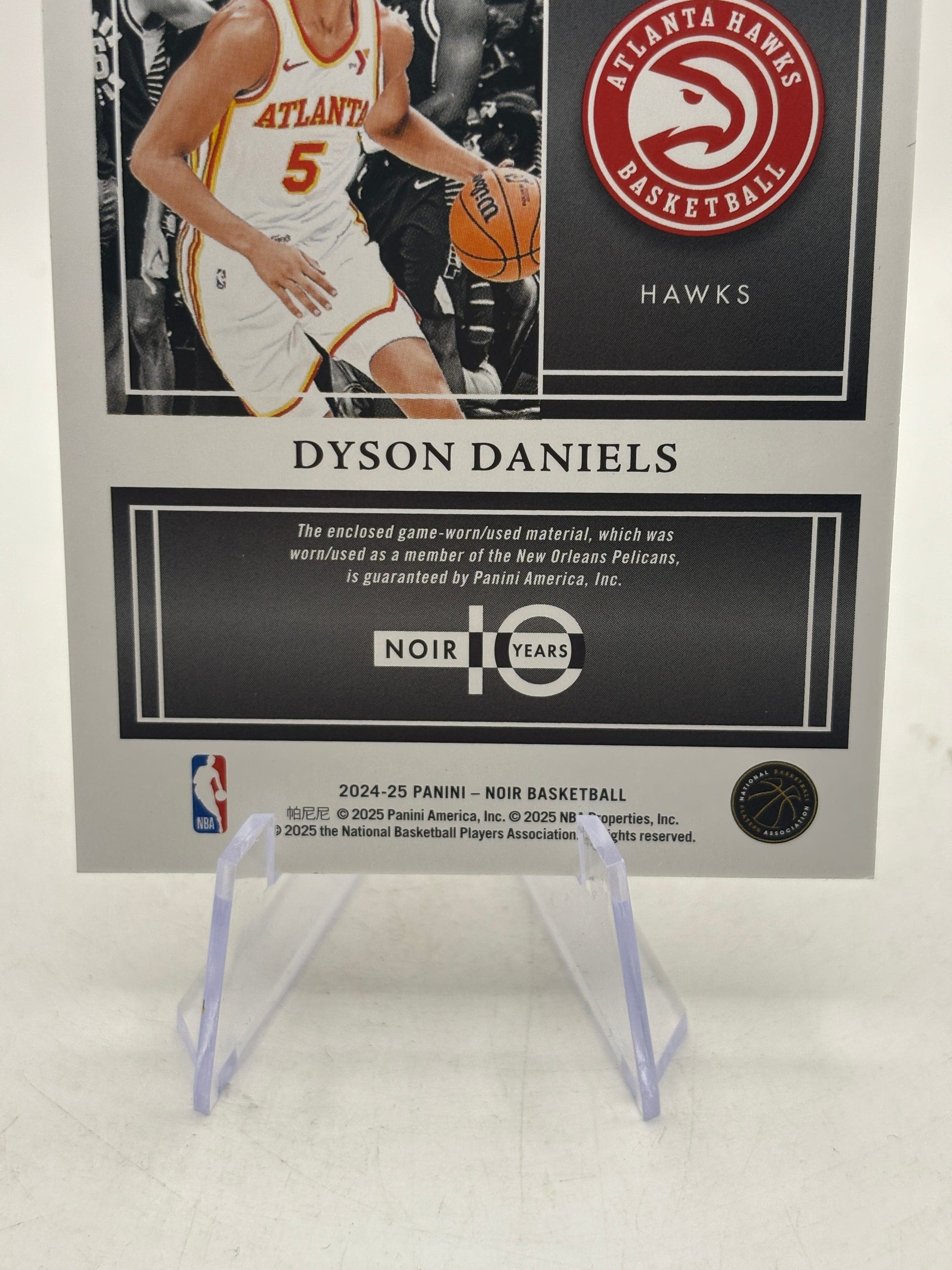 2024-25 Panini Noir Basketball - Dyson Daniels #JM-DYS Patch /99 MISCUT FRENLY BRICKS - Open 7 Days image 4
