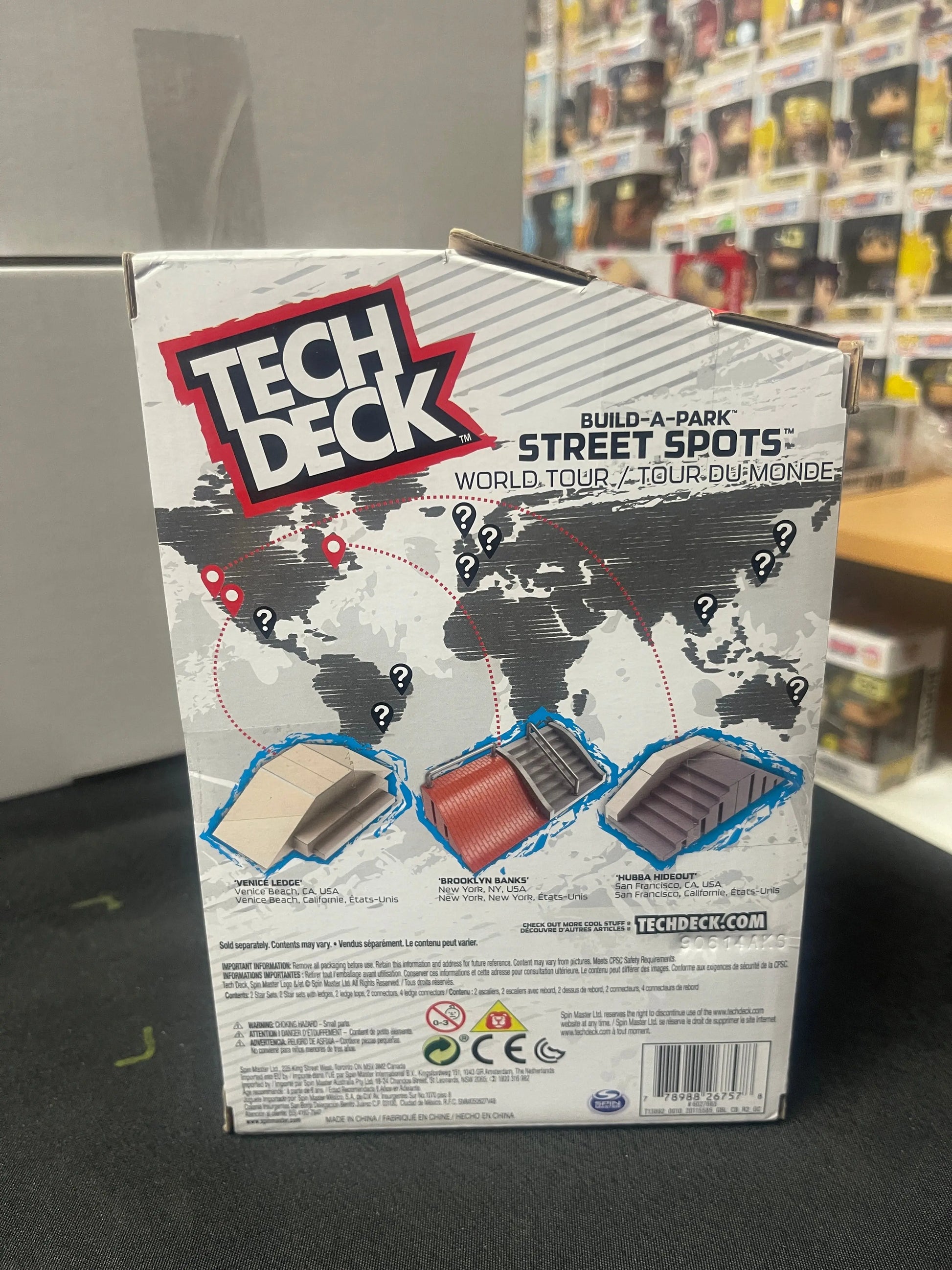 Tech Deck Build-A-Park Street Spots Hubba Hideout FRENLY BRICKS - Open 7 Days