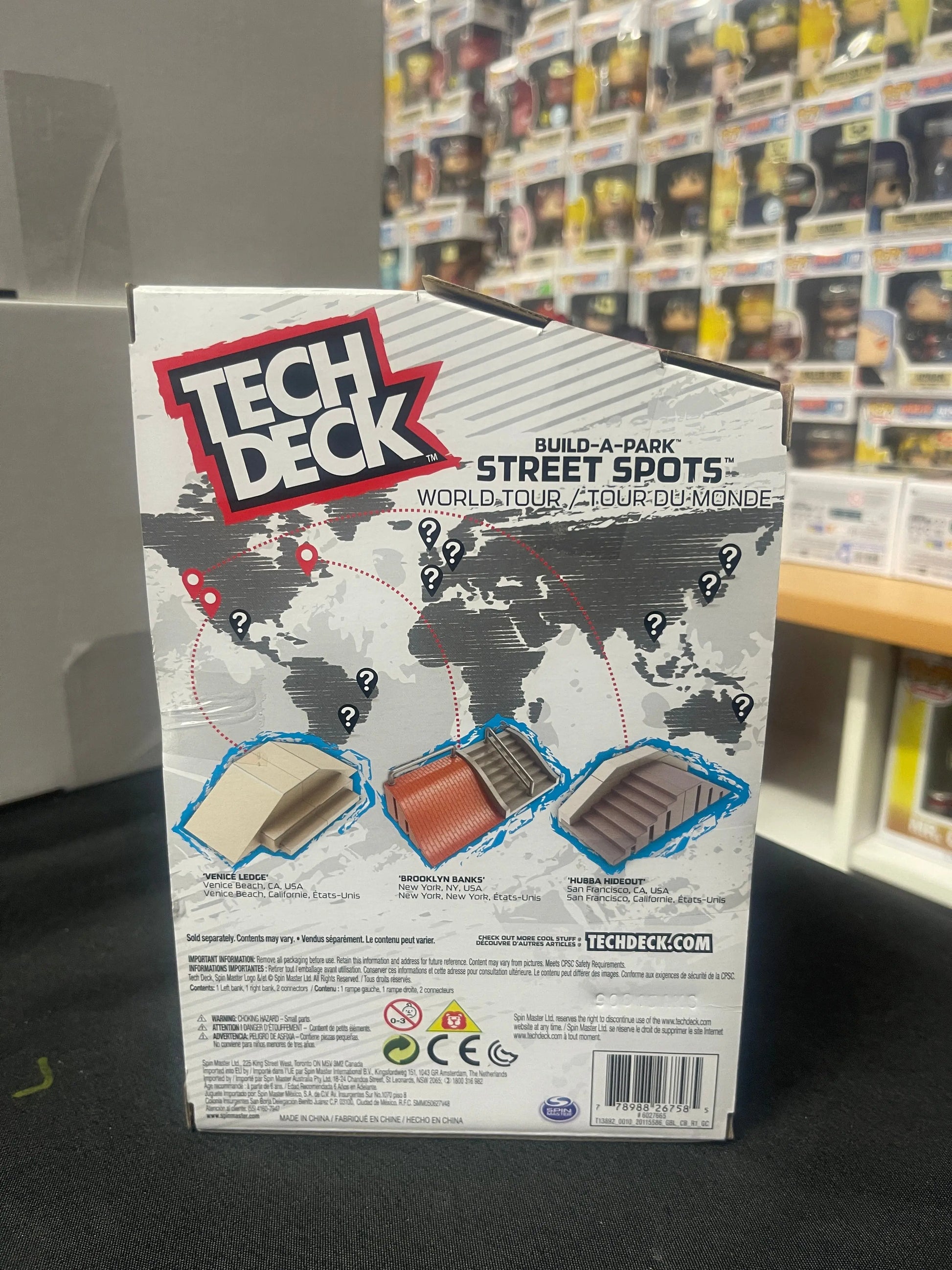 Tech Deck Build-A-Park Street Spots Venice Ledge FRENLY BRICKS - Open 7 Days