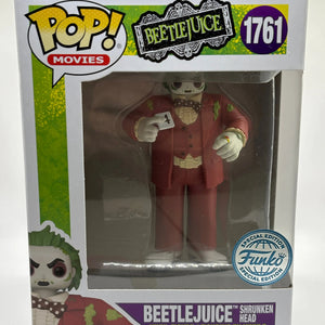 Funko POP! Movies Beetlejuice #1761 Beetlejuice Shrunken Head SE FRENLY BRICKS - Open 7 Days