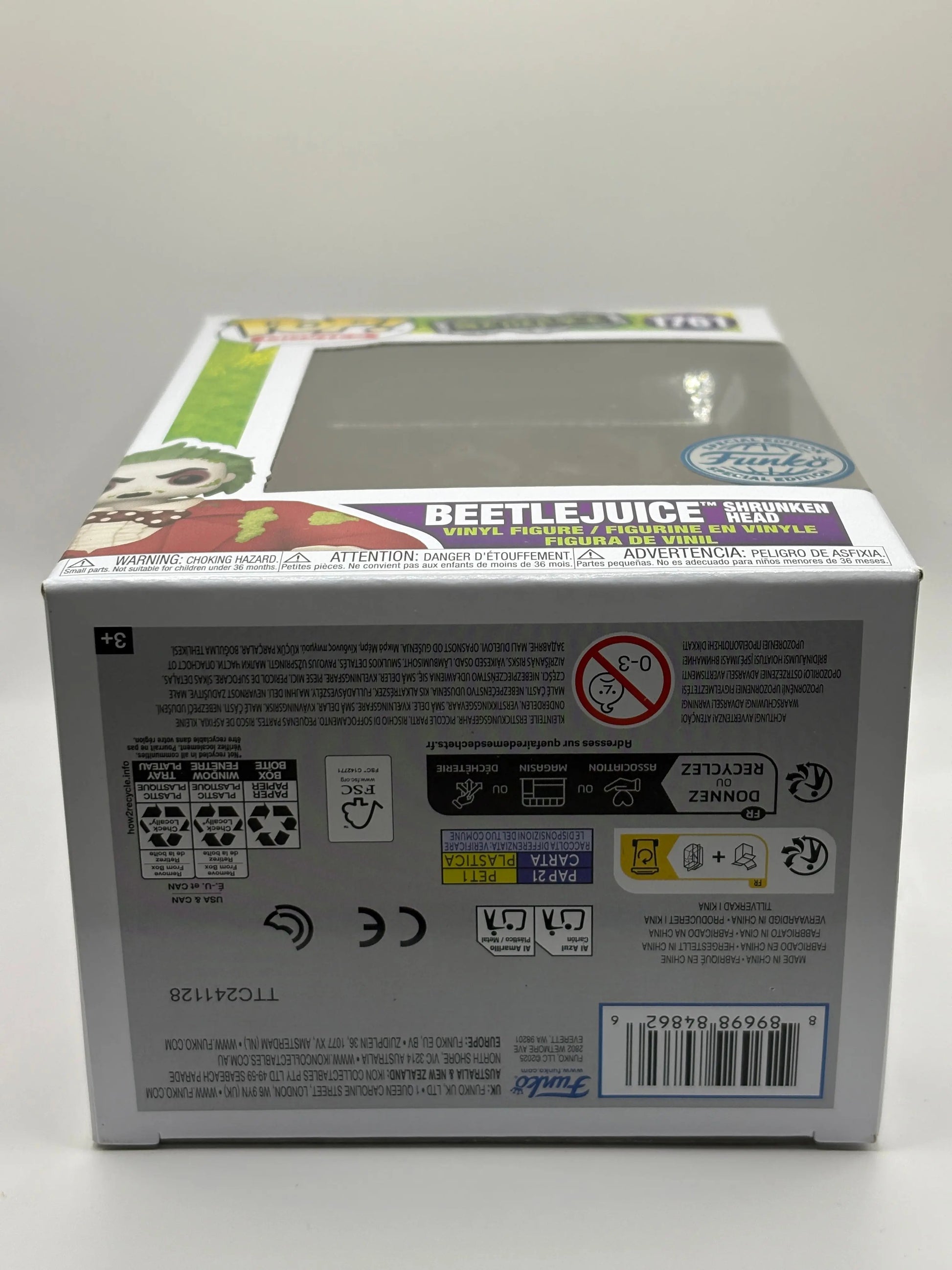 Funko POP! Movies Beetlejuice #1761 Beetlejuice Shrunken Head SE FRENLY BRICKS - Open 7 Days