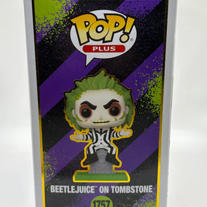 Funko POP! Plus Beetlejuice #1757 Beetlejuice on Tombstone FRENLY BRICKS - Open 7 Days