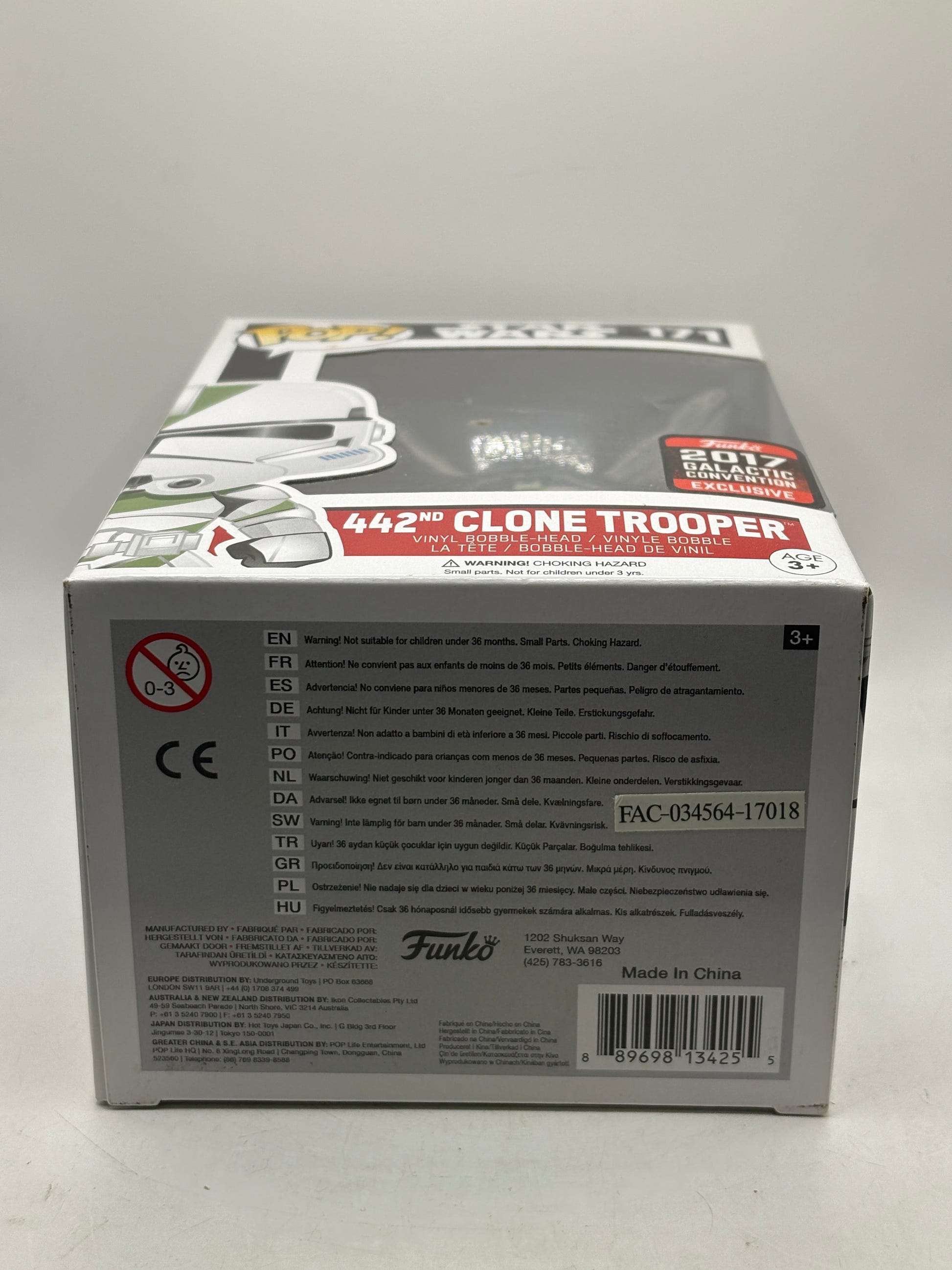 Funko POP! Star Wars #171 442nd Clone Trooper 2017 Galactic Convention Exclusive FRENLY BRICKS - Open 7 Days image 6
