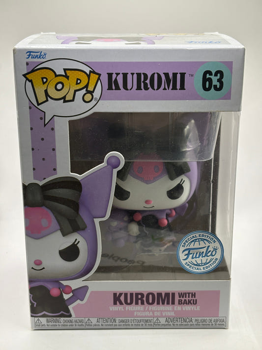 Funko POP! Kuromi #63 Kuromi with Baku Special Edition Vinyl Figure FRENLY BRICKS - Open 7 Days