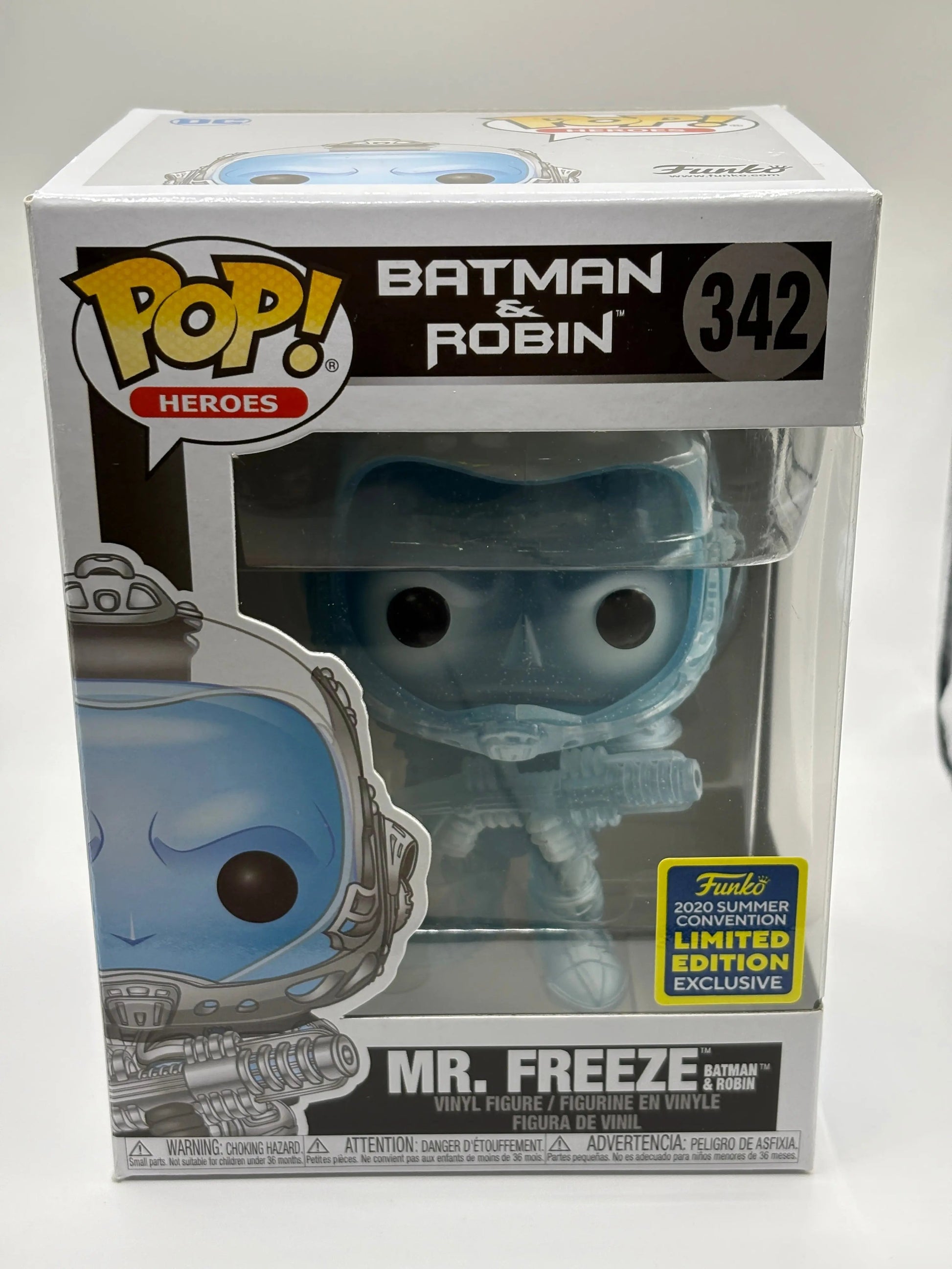 Funko POP! Heroes Batman & Robin #342 Mr. Freeze 2020 Summer Convention Limited FRENLY BRICKS - Open 7 Days