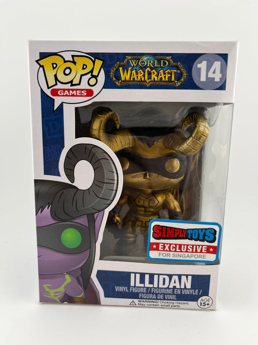 Funko POP Game 14 World of Warcraft Illidan Gold SimplyToys Singapore Exclusive FRENLY BRICKS - Open 7 Days