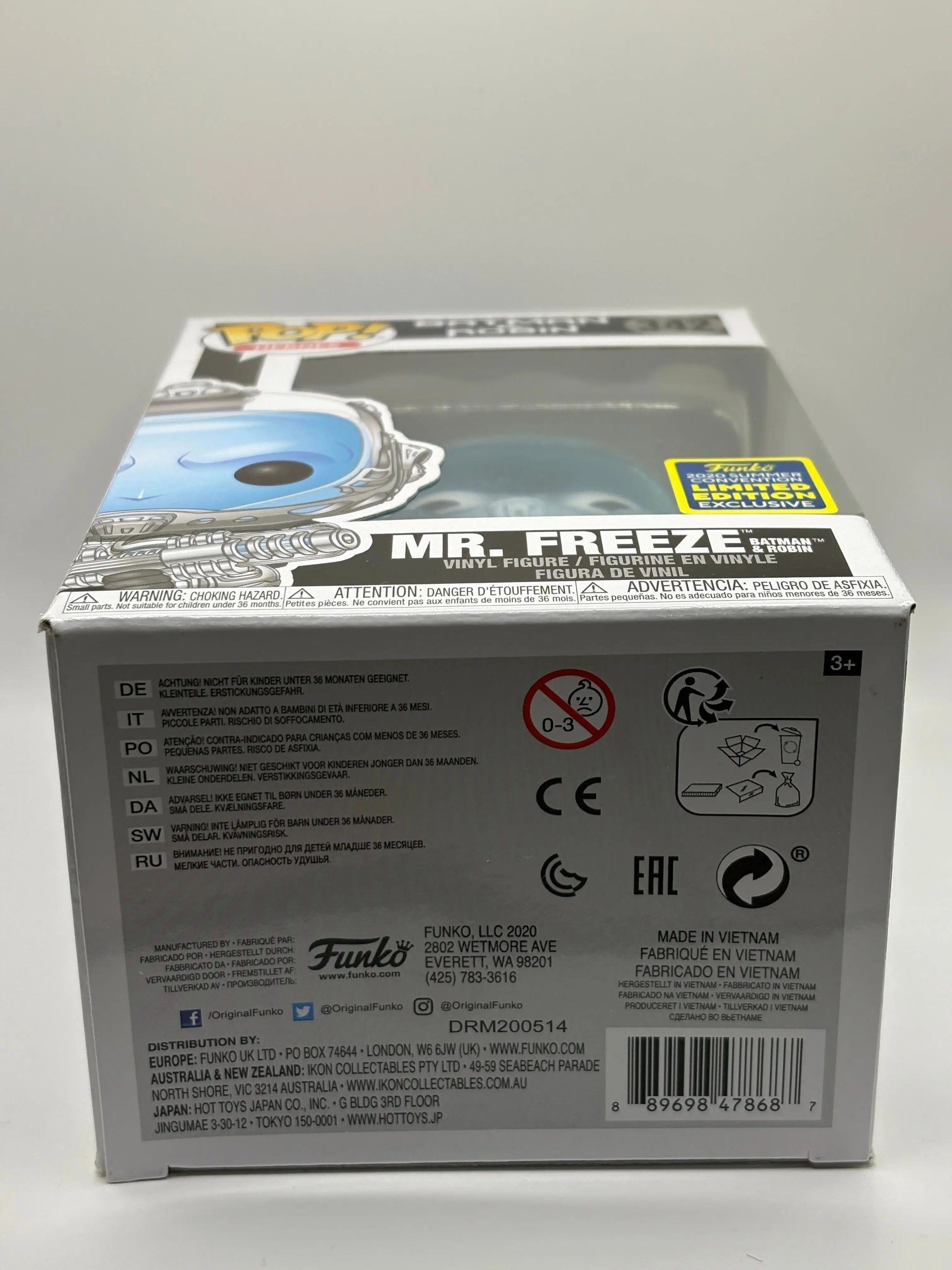 Funko POP! Heroes Batman & Robin #342 Mr. Freeze 2020 Summer Convention Limited FRENLY BRICKS - Open 7 Days