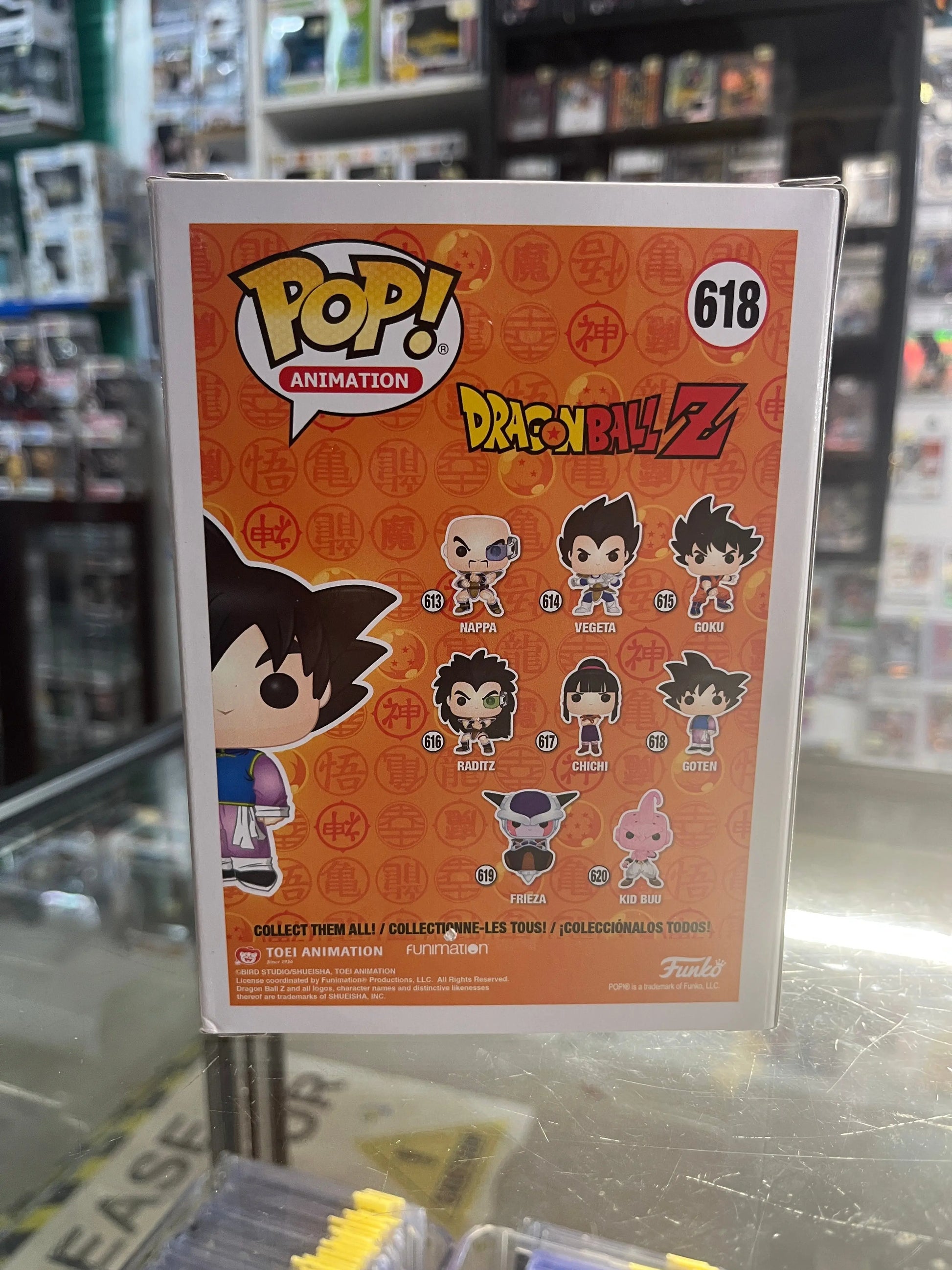 Funko POP Animation - DragonBall Z - Goten #618 FRENLY BRICKS - Open 7 Days