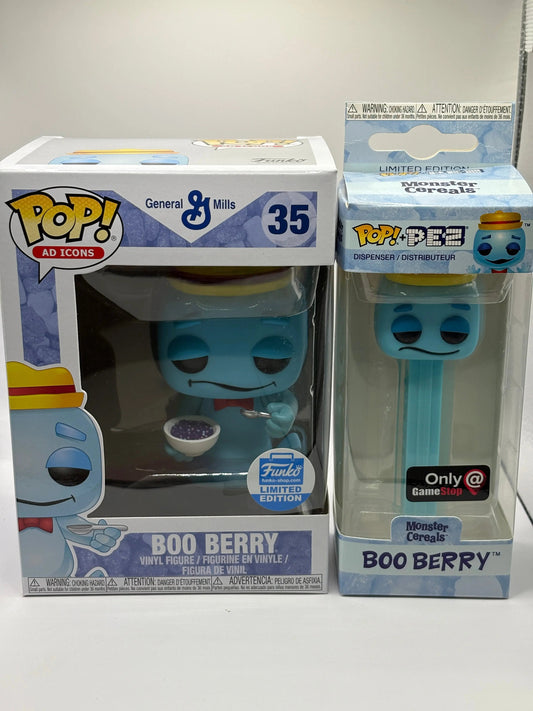 Funko POP! + PEZ Ad Icons General Mills #35 Boo Berry Limited Edition FRENLY BRICKS - Open 7 Days