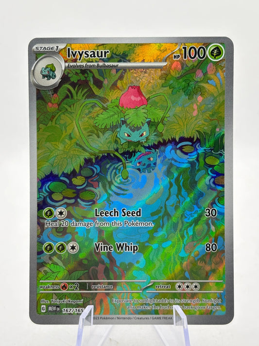 Pokemon TCG 151 MEW - Ivysaur 167/165 Illustration Rare NM FRENLY BRICKS - Open 7 Days