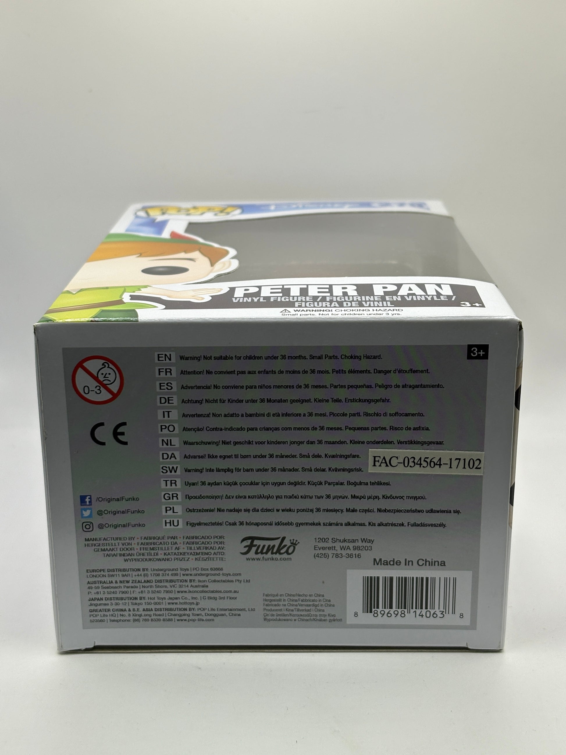 Funko POP! Disney #279 Peter Pan Vinyl Figure FRENLY BRICKS - Open 7 Days