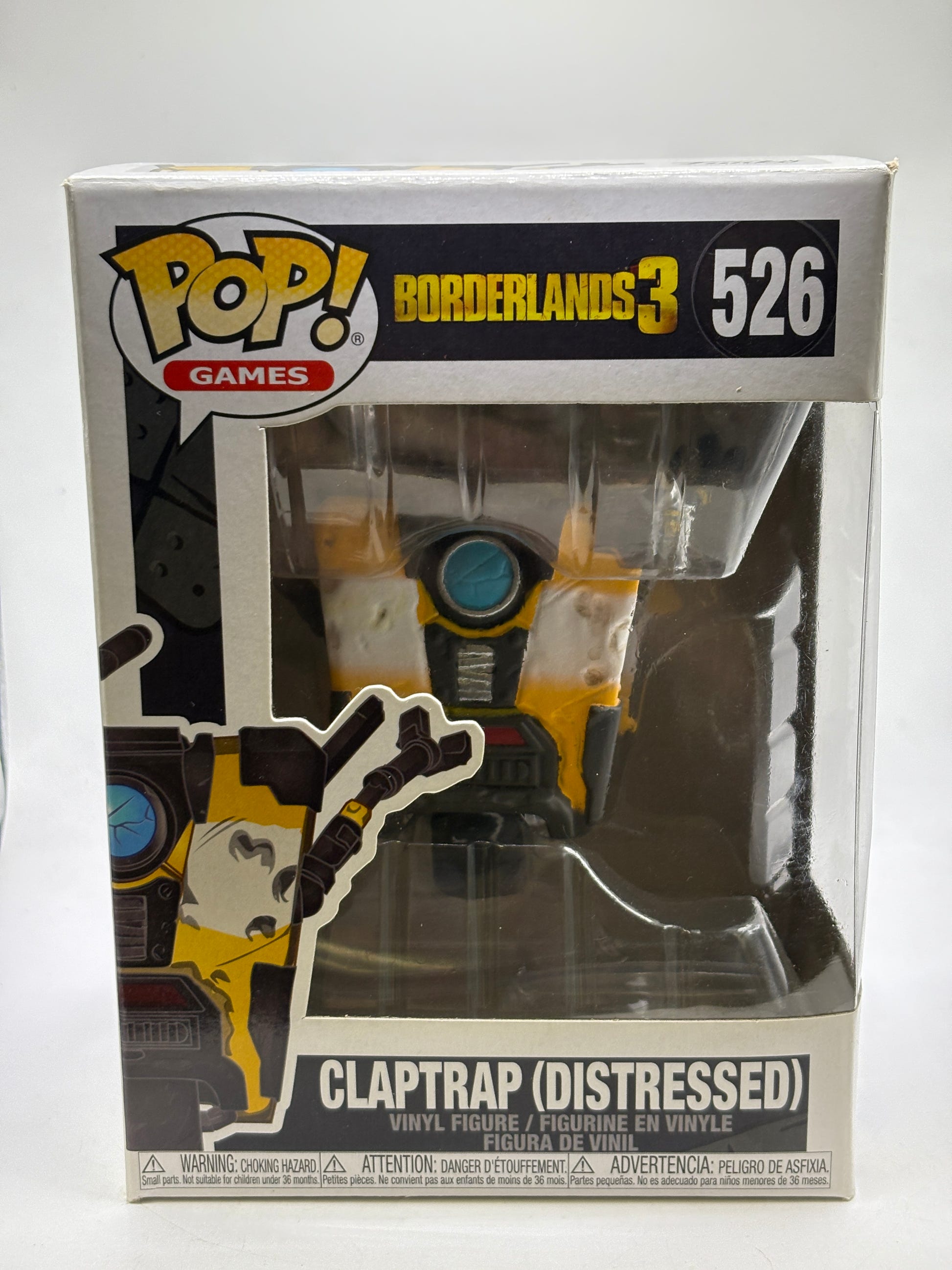 Funko POP! Games Borderlands 3 #526 Claptrap (Distressed) Vinyl Figure image 1
