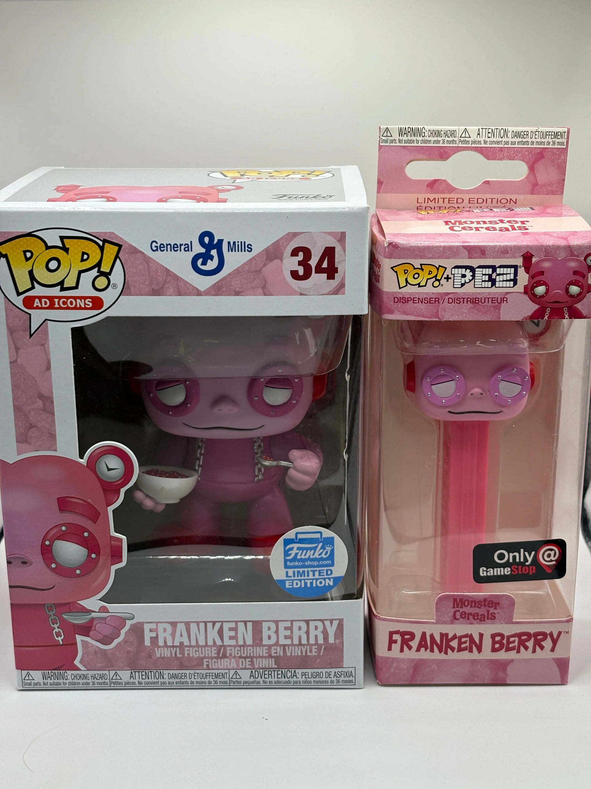Funko POP! + PEZ Ad Icons General Mills #34 Franken Berry Limited Edition FRENLY BRICKS - Open 7 Days