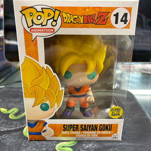 Funko Pop Vinyl Figure Dragon Ball Z DBZ #14 Super Saiyan Goku GITD Glow FRENLY BRICKS - Open 7 Days