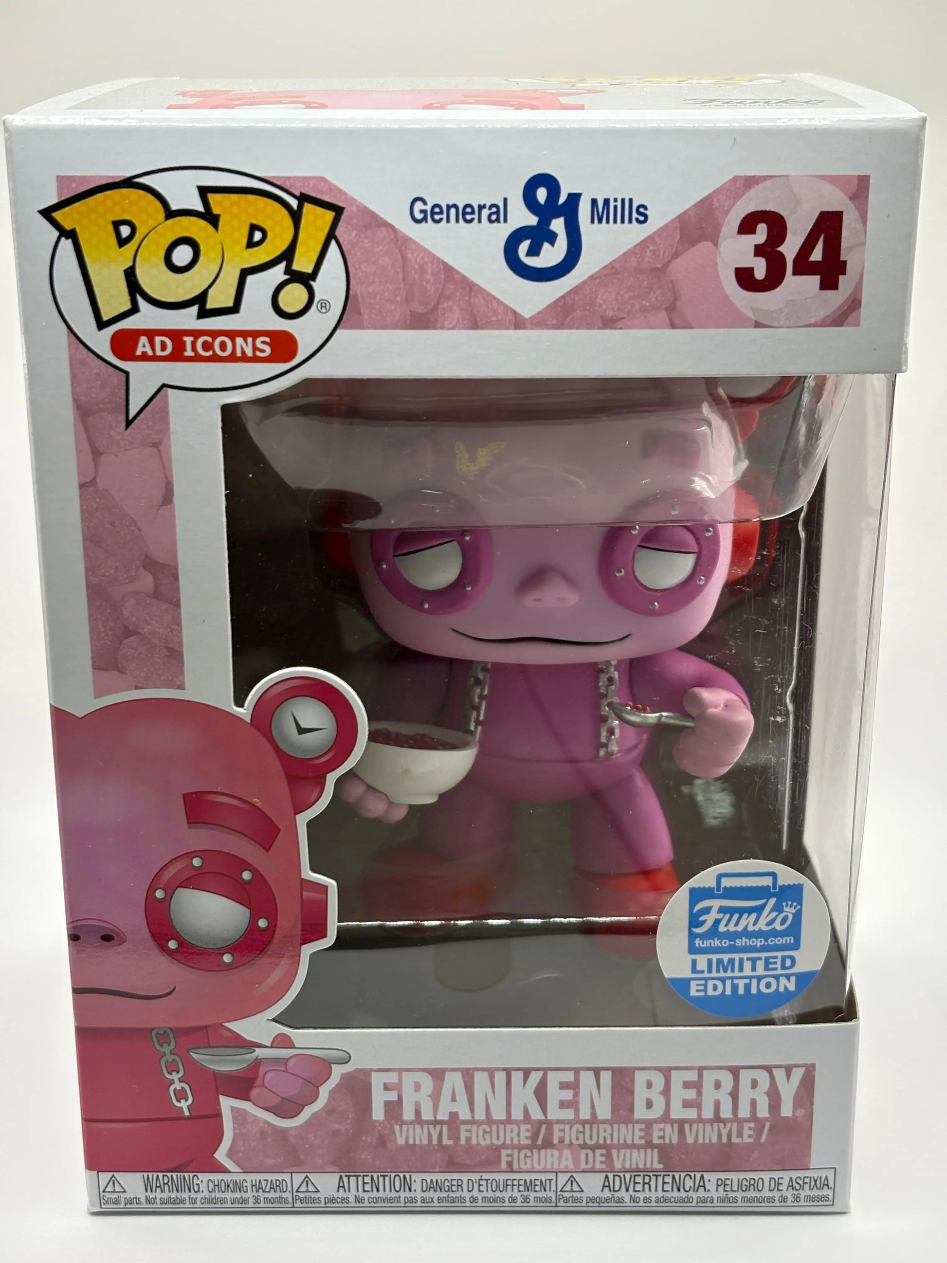 Funko POP! + PEZ Ad Icons General Mills #34 Franken Berry Limited Edition FRENLY BRICKS - Open 7 Days