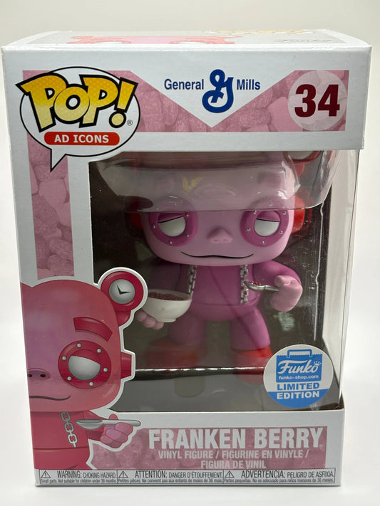 Funko POP! + PEZ Ad Icons General Mills #34 Franken Berry Limited Edition FRENLY BRICKS - Open 7 Days