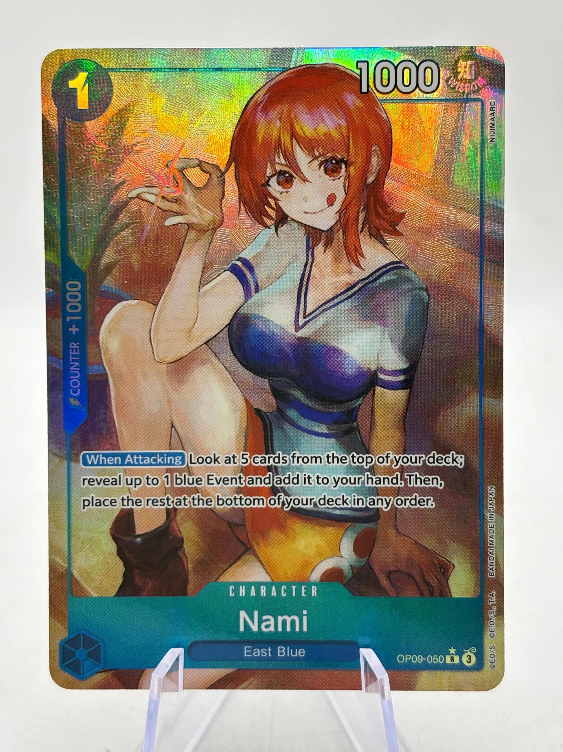 One Piece TCG OP09 - Nami OP09-050 Rare Alt Art NM FRENLY BRICKS - Open 7 Days image 1