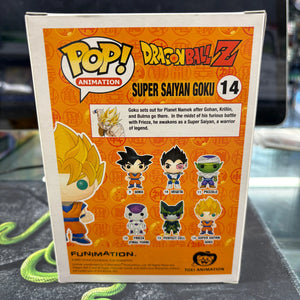 Funko Pop Vinyl Figure Dragon Ball Z DBZ #14 Super Saiyan Goku GITD Glow FRENLY BRICKS - Open 7 Days