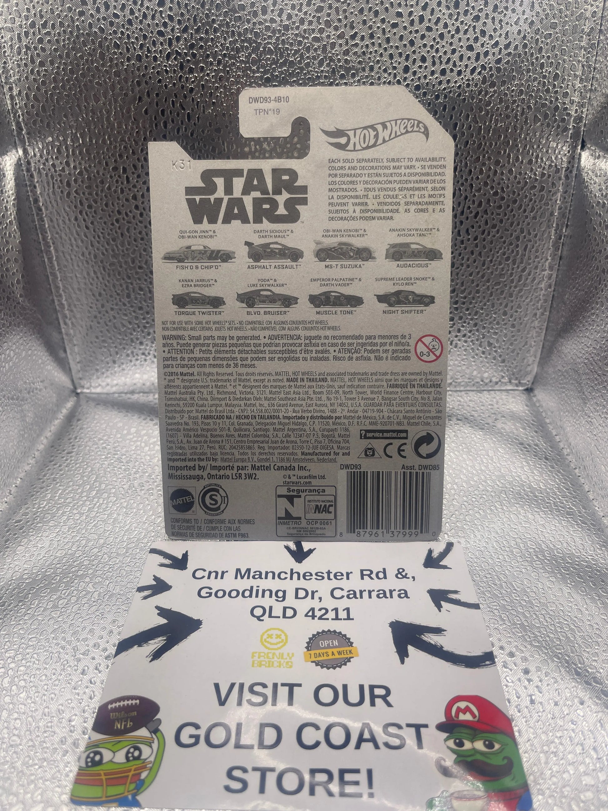 Hot Wheels Star Wars Darth Sidious & Darth Maul Asphalt Assault 2/8 FRENLY BRICKS - Open 7 Days