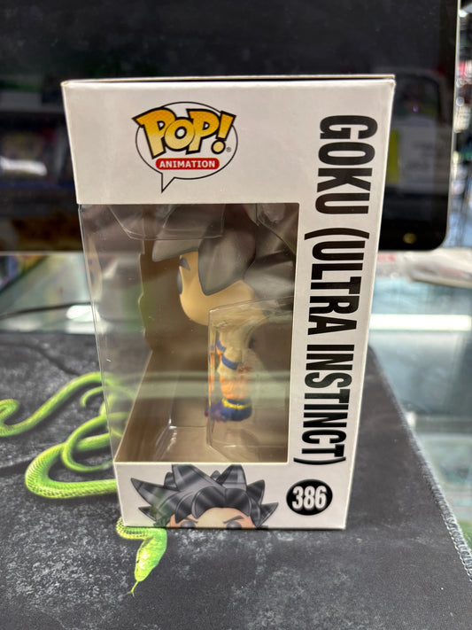 Funko Pop Goku Ultra Instinct # 386 Dragon Ball Super Animation Vinyl Figure FRENLY BRICKS - Open 7 Days