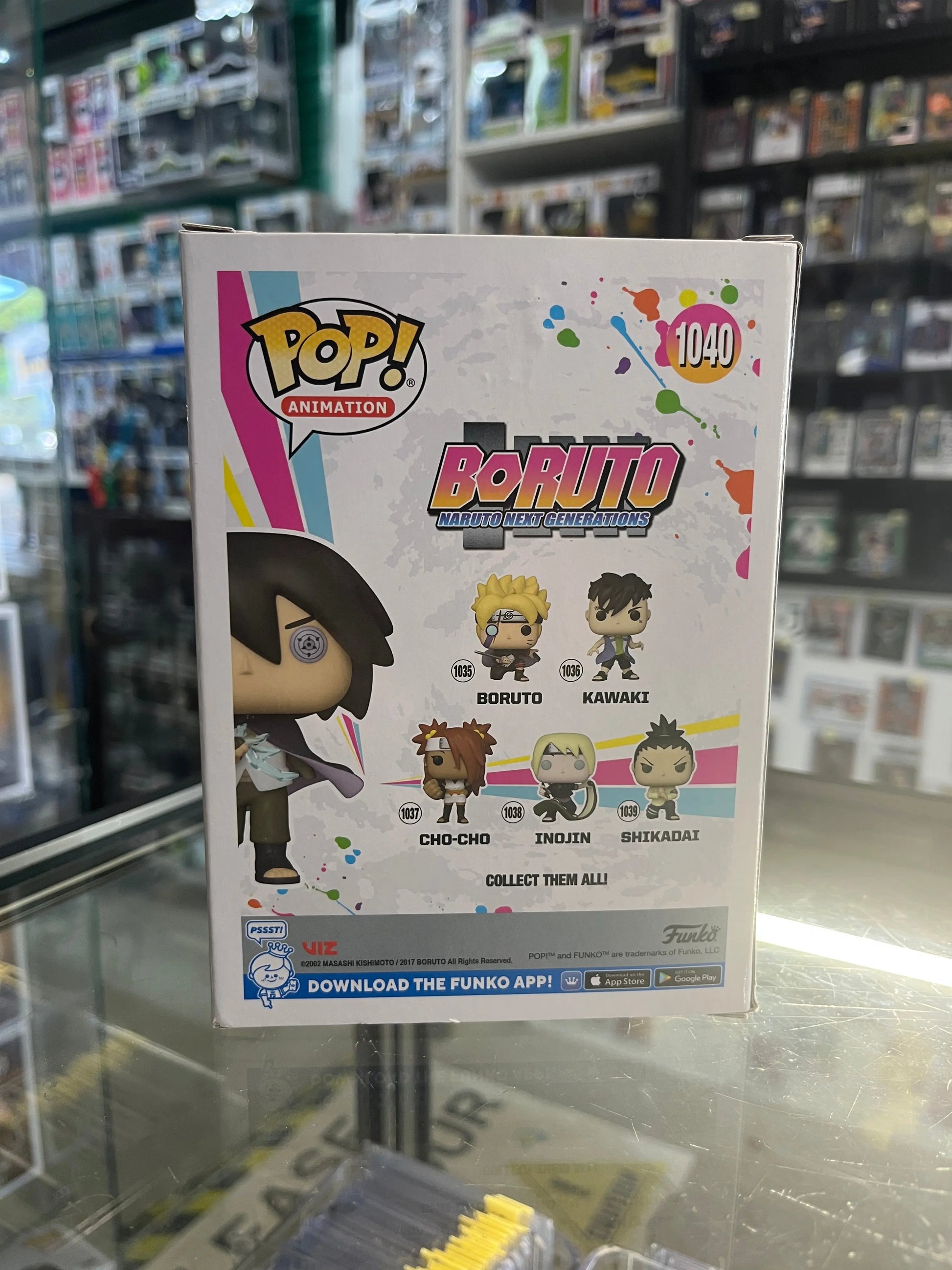 Funko POP Animation - Boruto - Sasuke #1040 FRENLY BRICKS - Open 7 Days