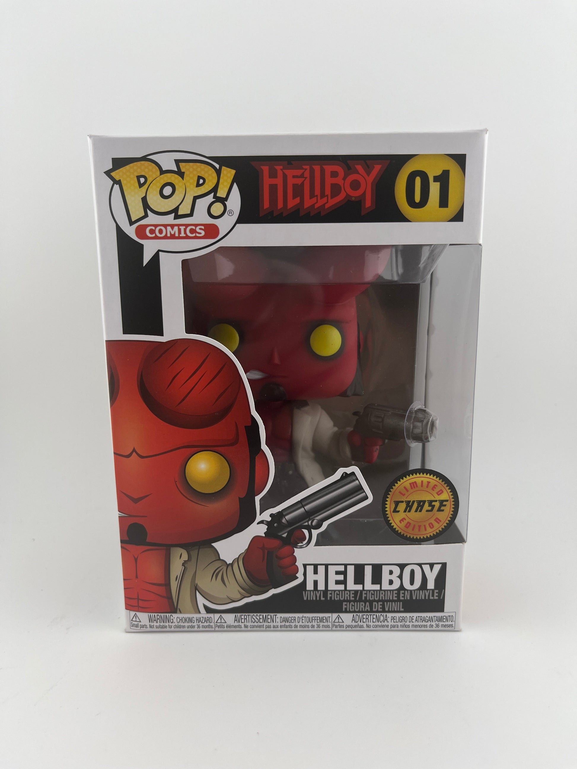 Funko Pop! Vinyl: Hellboy - Hellboy (w/ Jacket) (Chase) #01 +combinedshipping FRENLY BRICKS - Open 7 Days