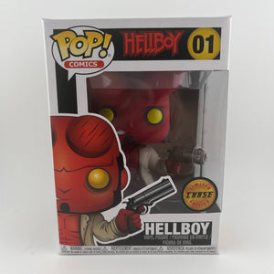 Funko Pop! Vinyl: Hellboy - Hellboy (w/ Jacket) (Chase) #01 +combinedshipping FRENLY BRICKS - Open 7 Days