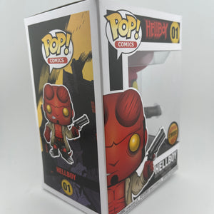 Funko Pop! Vinyl: Hellboy - Hellboy (w/ Jacket) (Chase) #01 +combinedshipping FRENLY BRICKS - Open 7 Days