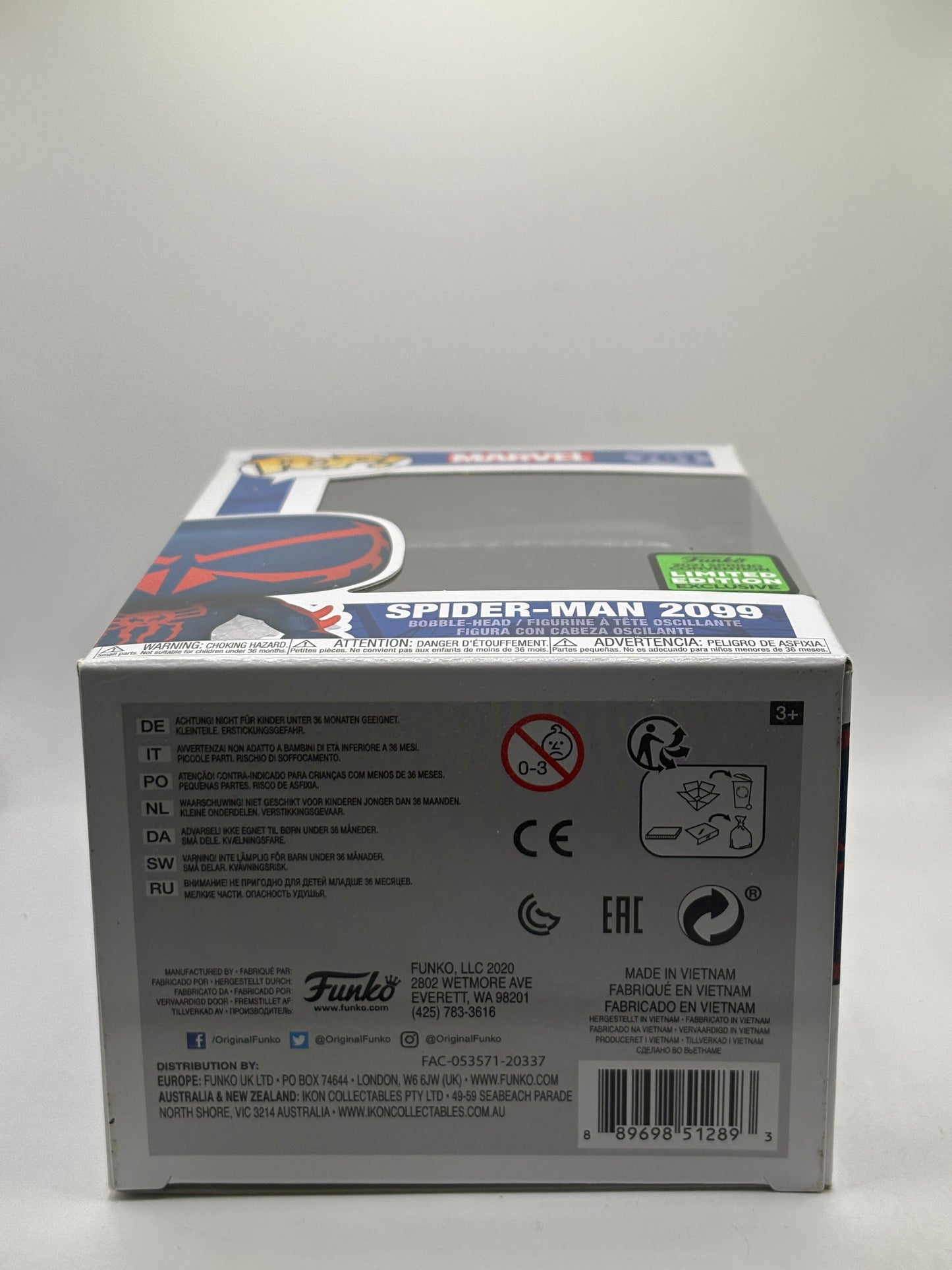 Funko POP! Marvel #761 Spider-Man 2099 2021 Spring Con Limited FRENLY BRICKS - Open 7 Days