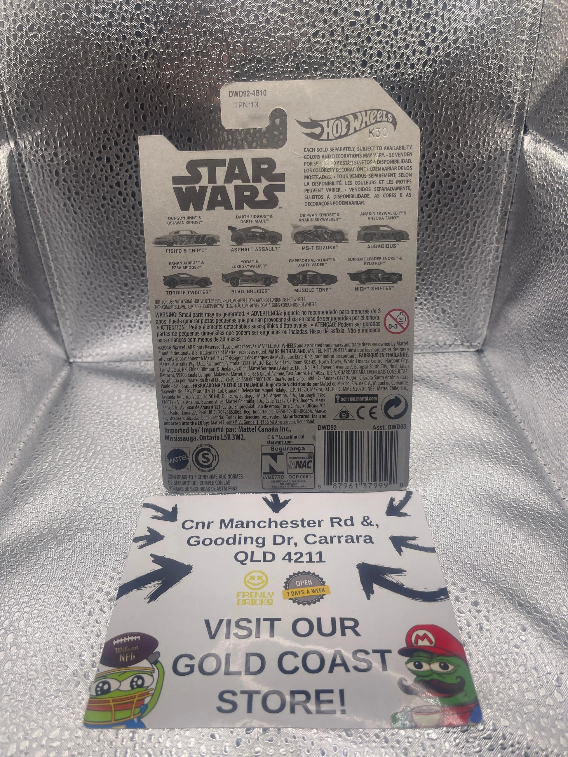 Hot Wheels Star Wars Emperor Palpatine & Darth Vader Muscle Tone 7/8 FRENLY BRICKS - Open 7 Days