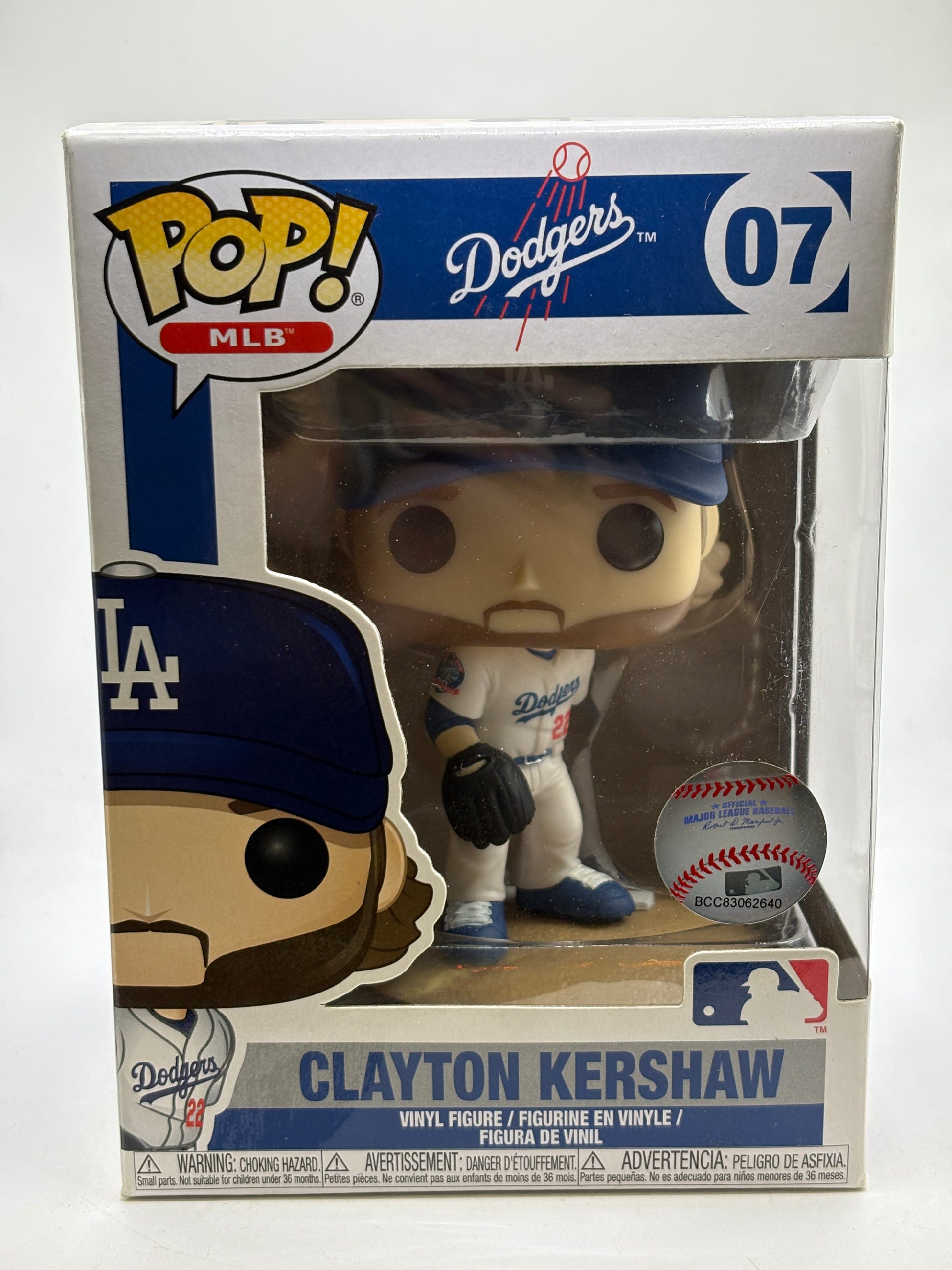 Funko POP! MLB Dodgers #07 Clayton Kershaw Vinyl Figure image 1