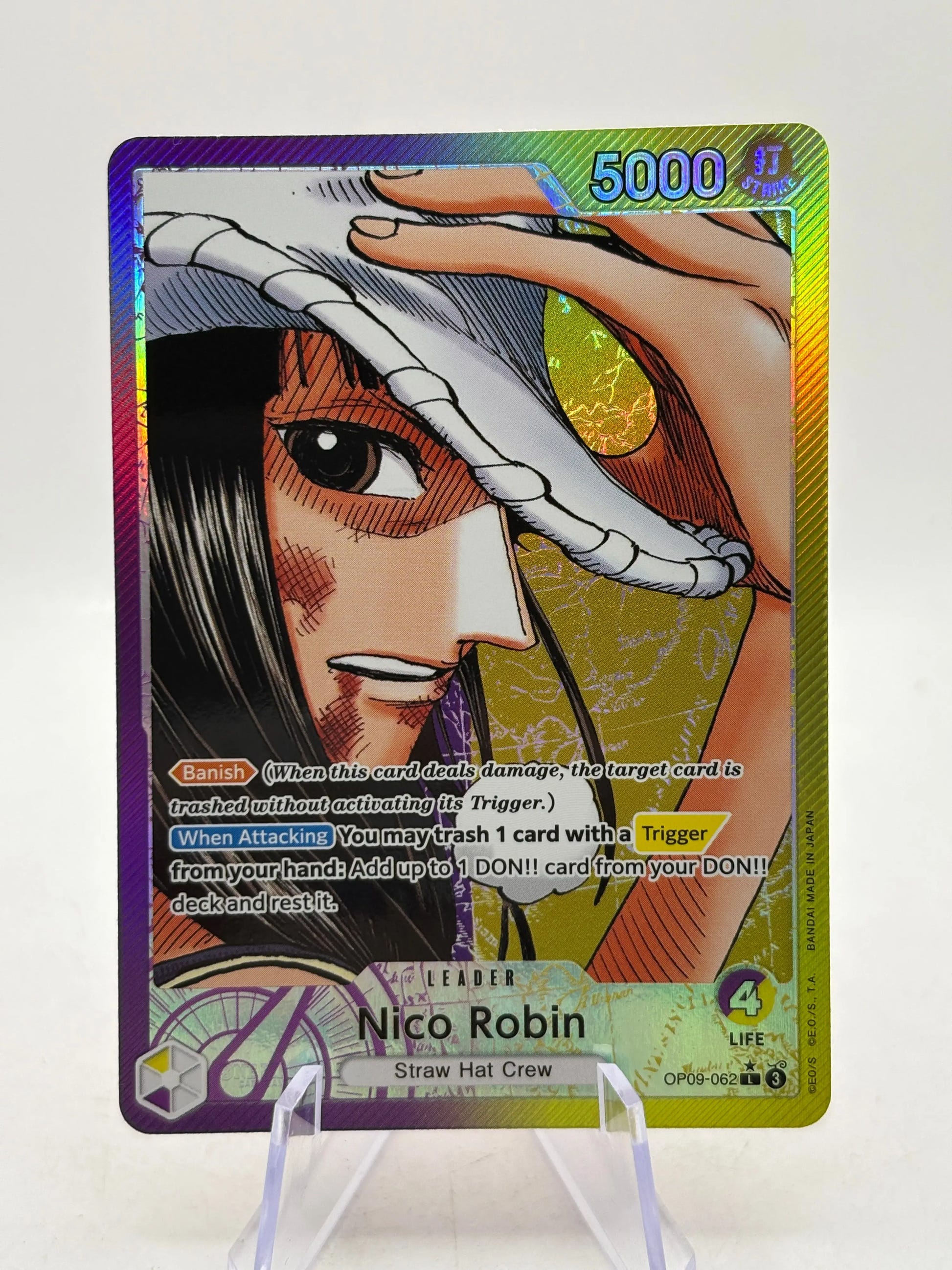 One Piece TCG OP09 - Nico Robin OP09-062 Leader Alternate Art NM FRENLY BRICKS - Open 7 Days image 1