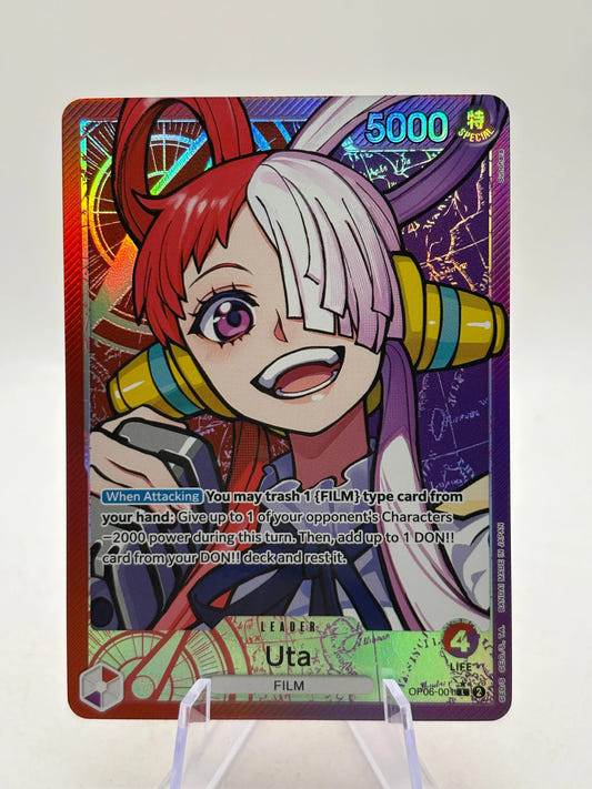 One Piece TCG OP06 - Uta OP06-001 Leader Alternate Art NM FRENLY BRICKS - Open 7 Days
