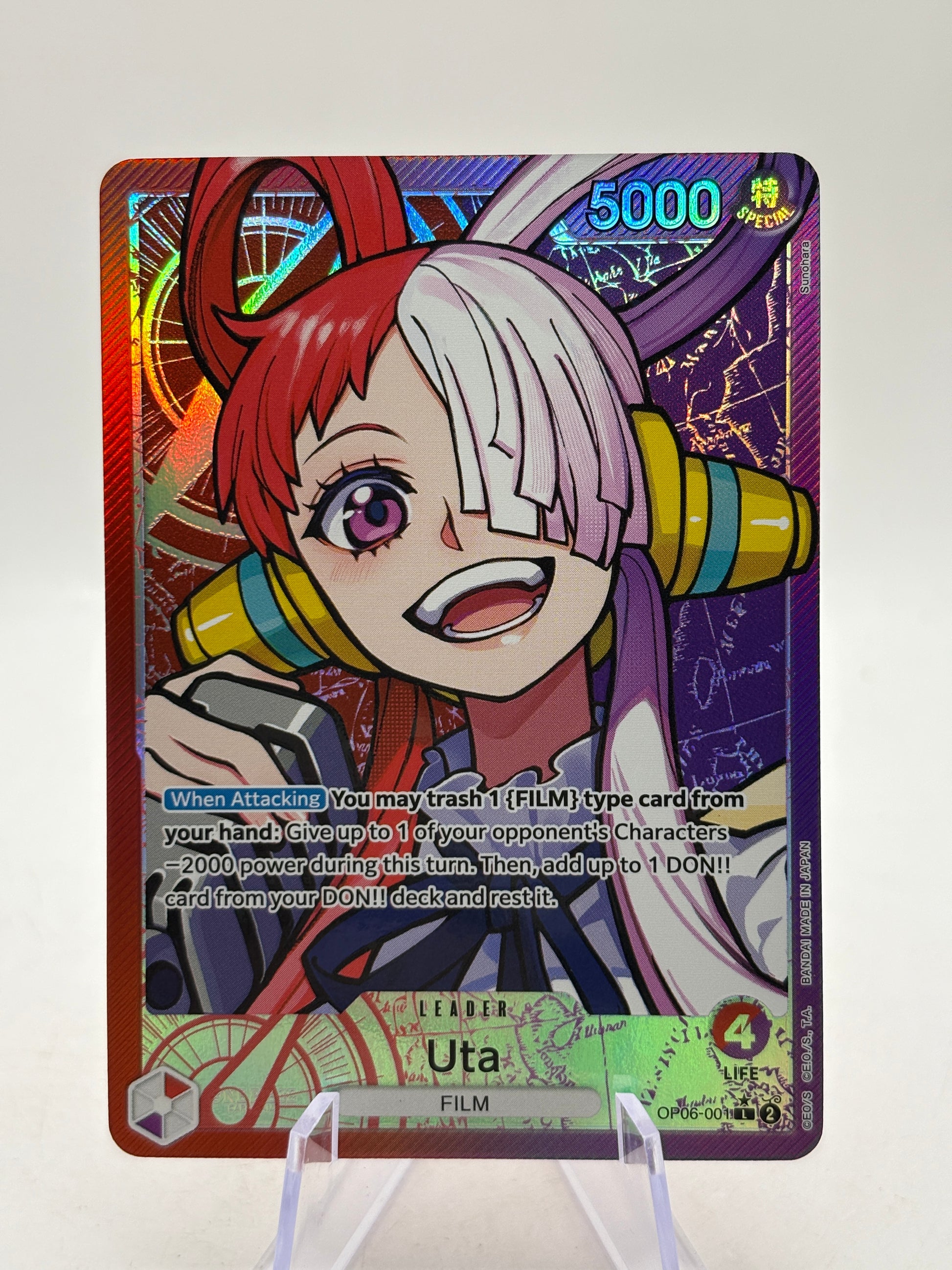 One Piece TCG OP06 - Uta OP06-001 Leader Alternate Art Nm