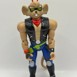 Vintage Biker Mice From Mars - Throttle Action Figure 1993 Galoob FRENLY BRICKS - Open 7 Days