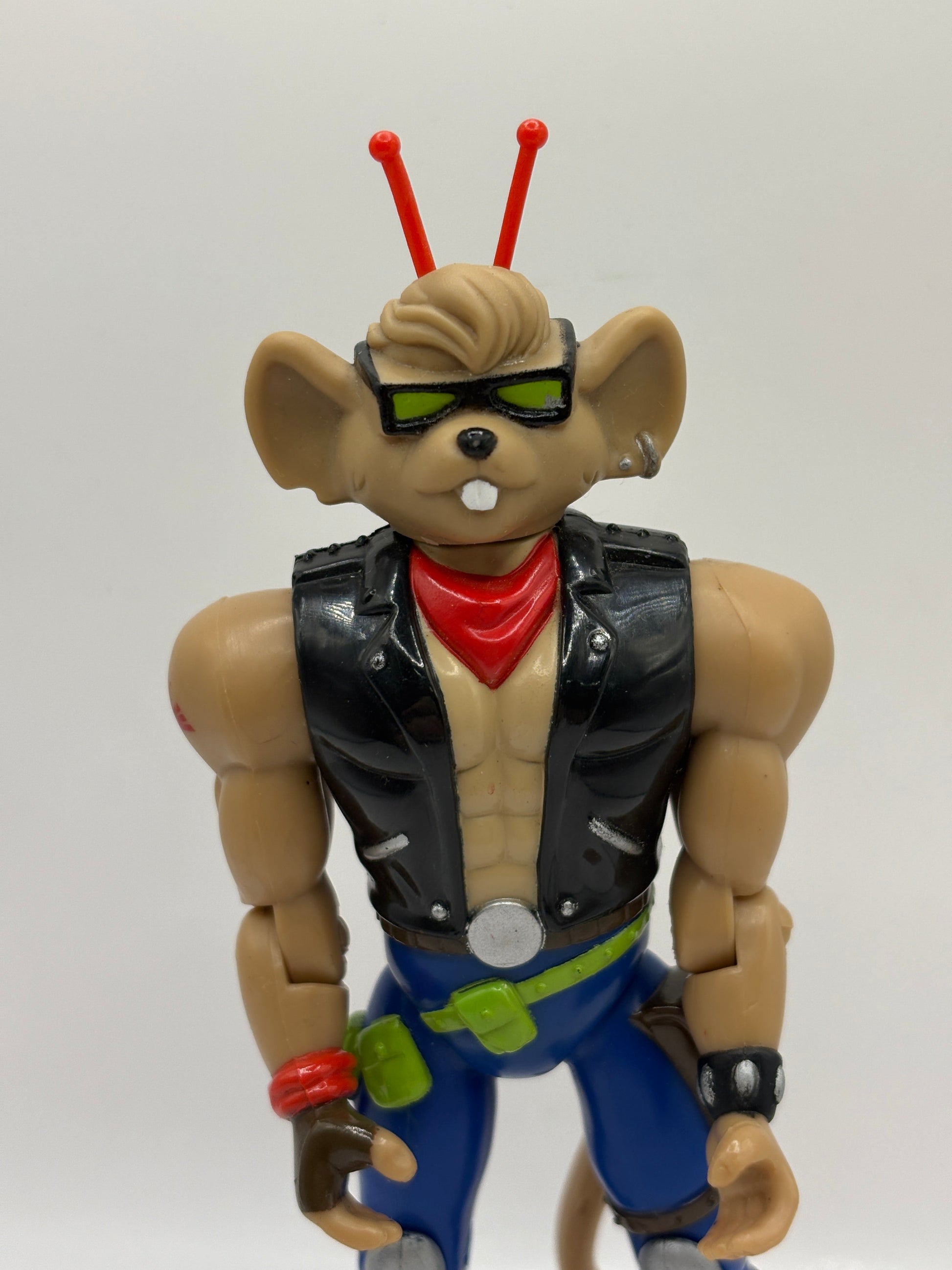 Vintage Biker Mice From Mars - Throttle Action Figure 1993 Galoob FRENLY BRICKS - Open 7 Days