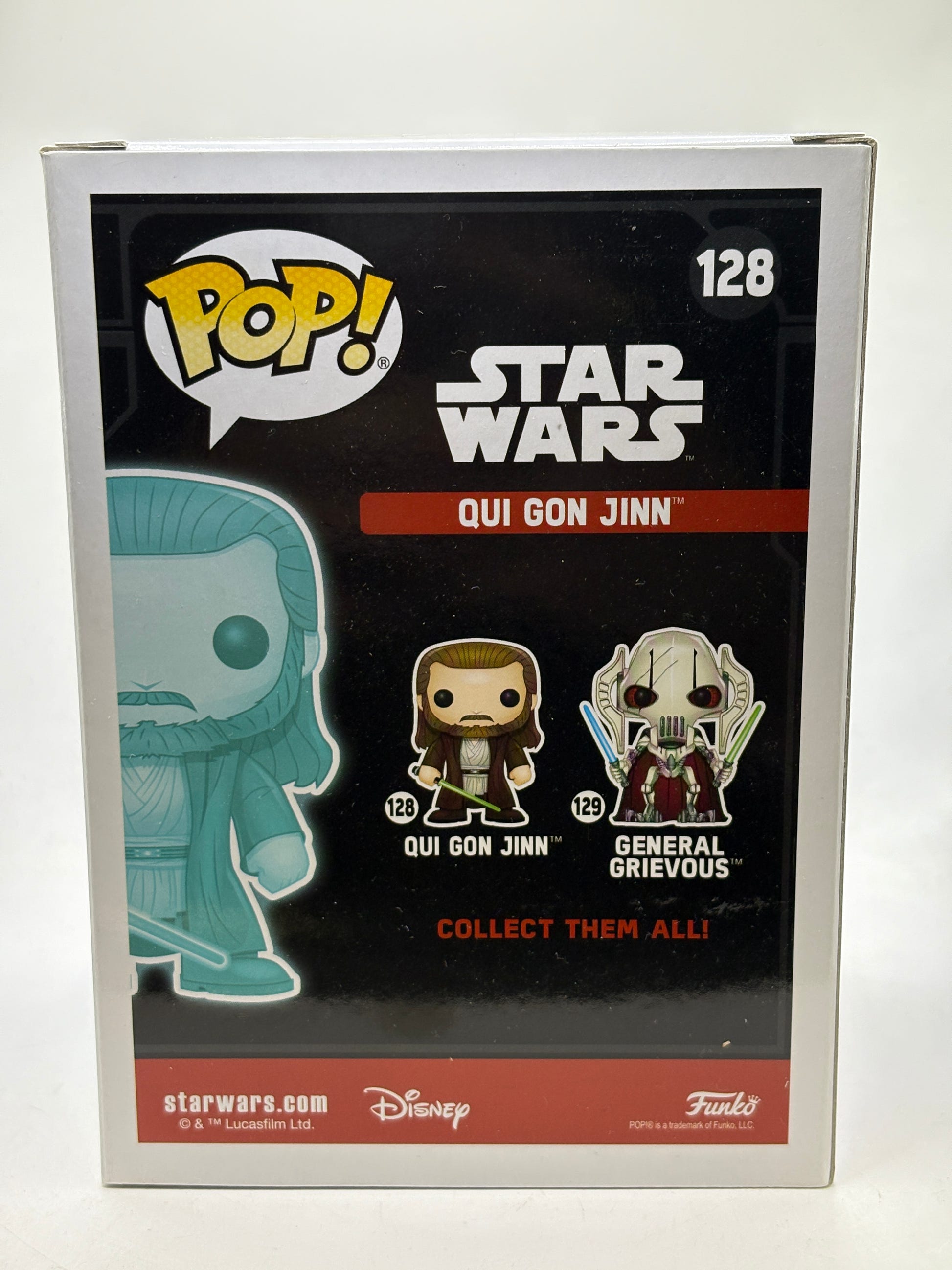 Funko POP! Star Wars #128 Qui Gon Jinn 2017 Galactic Convention Glow (1) image 3
