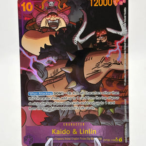 One Piece TCG OP08 - Kaido & Linlin OP08-119 Secret Rare Alt Art LP FRENLY BRICKS - Open 7 Days