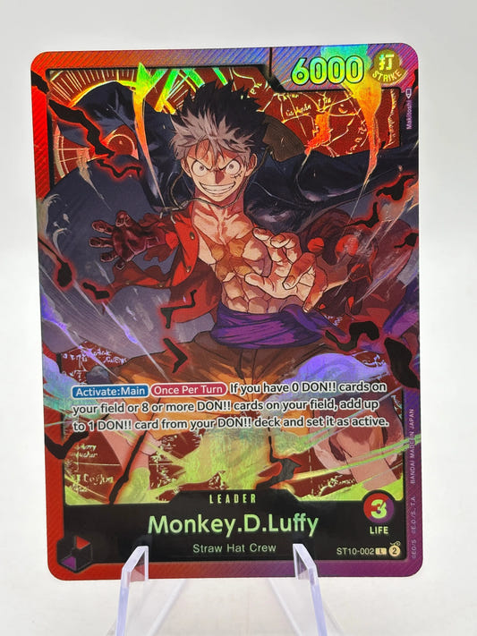 One Piece TCG ST10 - Monkey.D.Luffy ST10-002 Leader NM FRENLY BRICKS - Open 7 Days