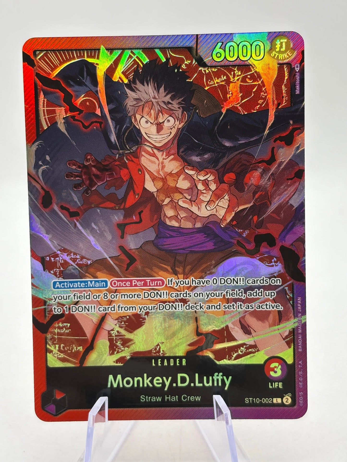One Piece TCG ST10 - Monkey.D.Luffy ST10-002 Leader NM FRENLY BRICKS - Open 7 Days