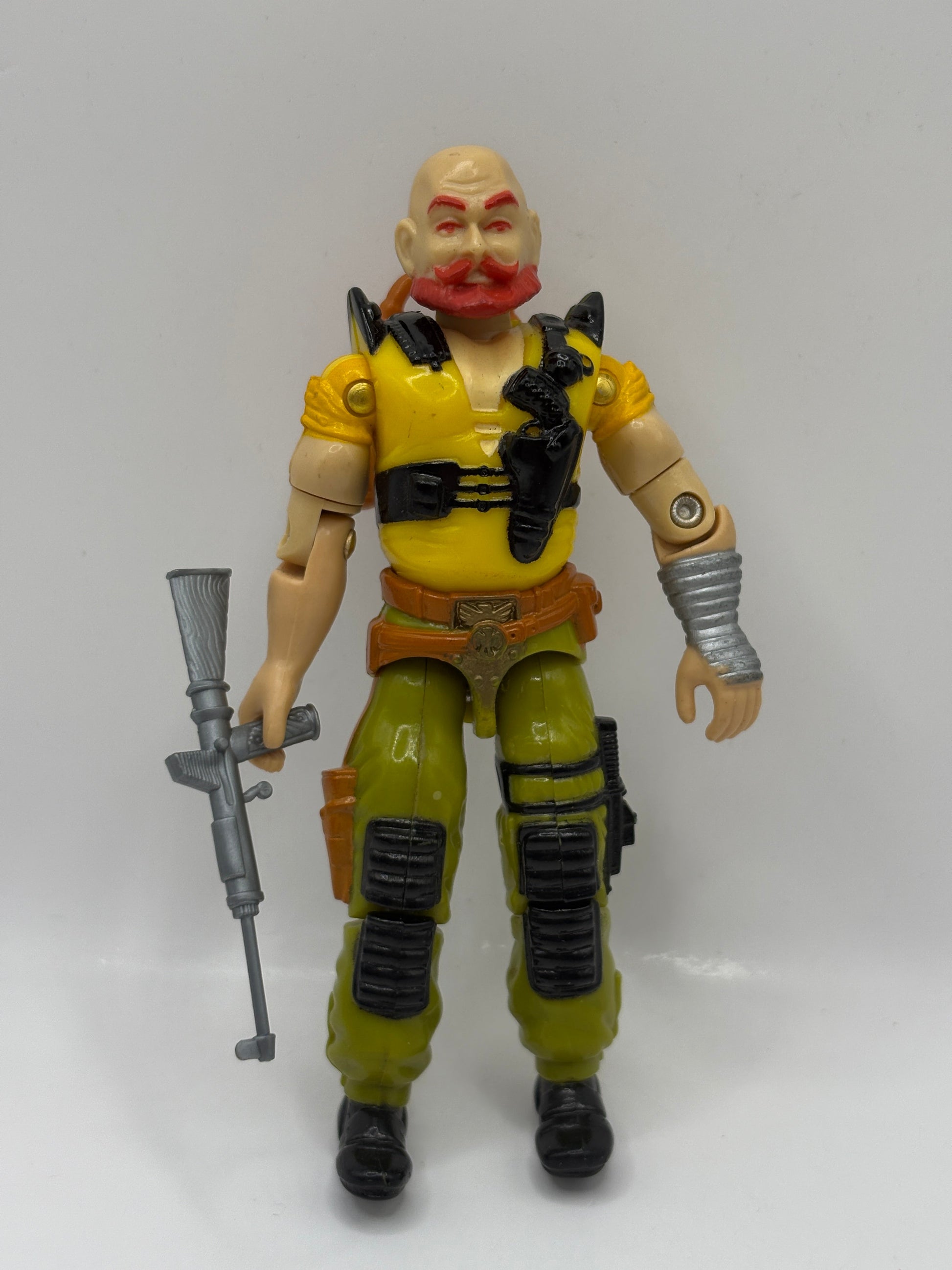 Vintage 1987 3.75” Hasbro GI Joe Taurus V1 Figure Sgt. Slaughter’s Renegades FRENLY BRICKS - Open 7 Days