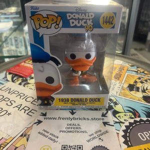 Funko POP! Disney Donald Duck 90 #1442 1938 Donald Duck FRENLY BRICKS - Open 7 Days