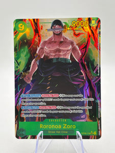 One Piece TCG OP06 - Roronoa Zoro OP06-118 Secret Rare Alt Art LP