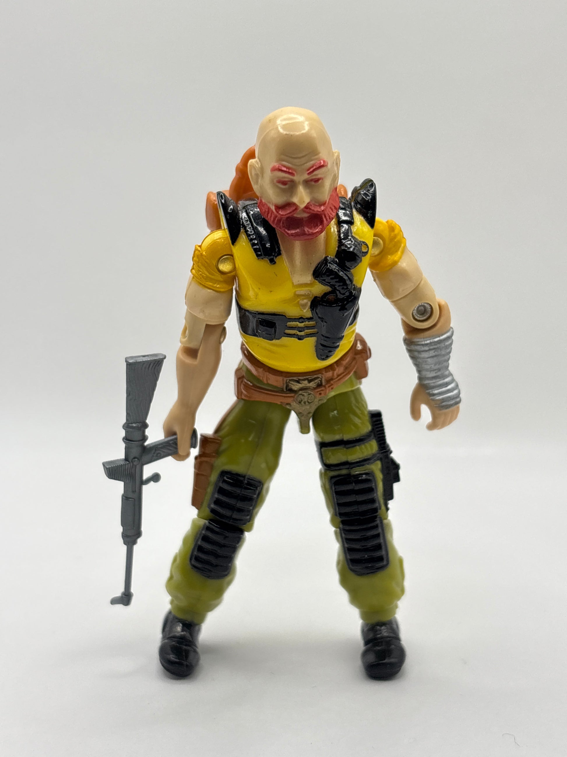 Vintage 1987 3.75” Hasbro GI Joe Taurus V1 Figure Sgt. Slaughter’s Renegades FRENLY BRICKS - Open 7 Days