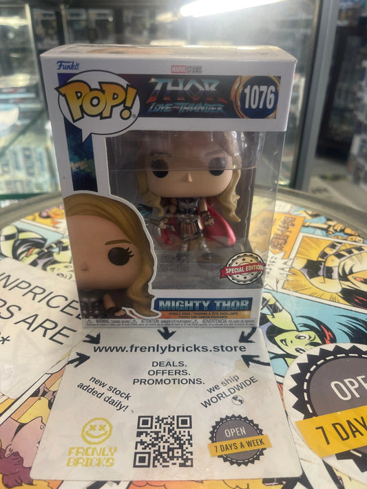 Funko POP! Thor Love and Thunder #1076 Mighty Thor Special Edition FRENLY BRICKS - Open 7 Days