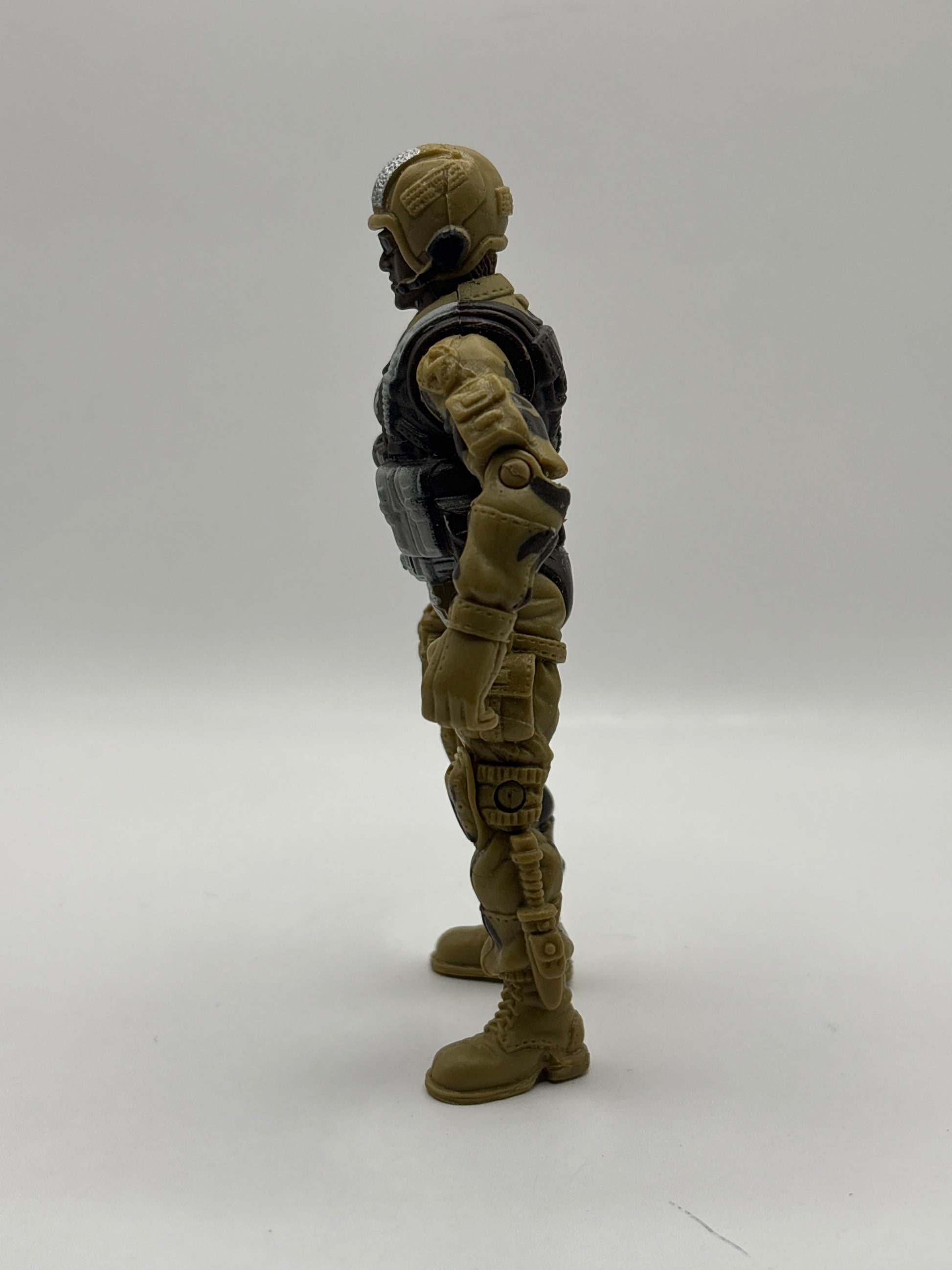 Chap Mei S1 Sentinel 1 Army Military Soldier 4" Tall Toy Action Figure - Brown and Beige Camo FRENLY BRICKS - Open 7 Days