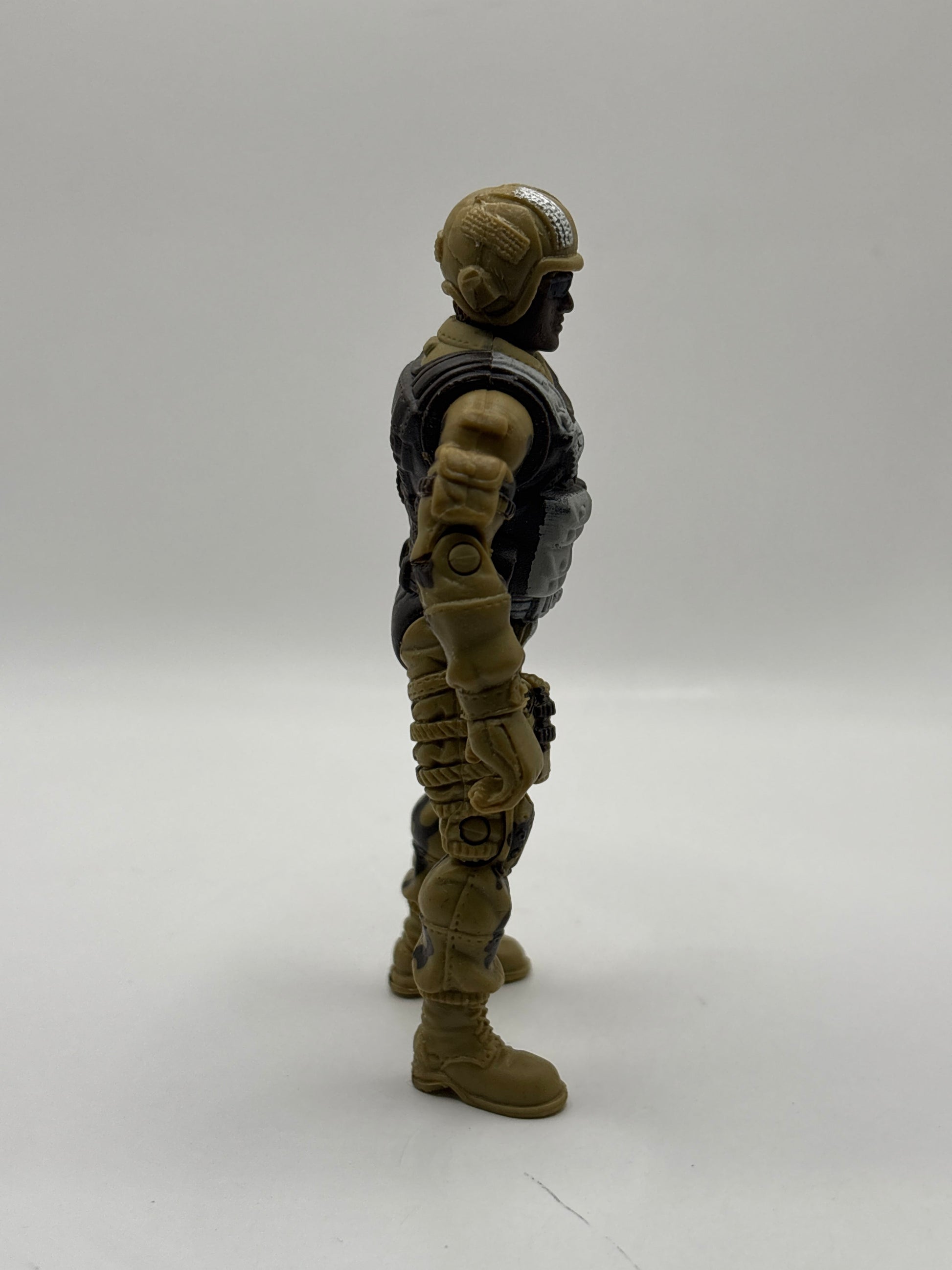Chap Mei S1 Sentinel 1 Army Military Soldier 4" Tall Toy Action Figure - Brown and Beige Camo FRENLY BRICKS - Open 7 Days